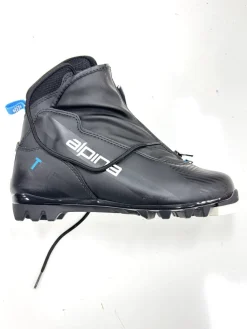 Used Alpina T5 EVE PLUS Womens NNN XC Ski Boots Black W 07-07.5 / JR 05.5-06