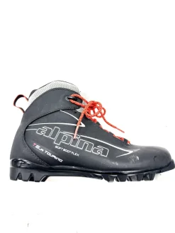Used Alpina T5 JR Boys NNN XC Ski Boots Black W 06.5-07 / JR 4.5-05
