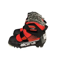 Used Alpina T KID Boys NNN XC Ski Boots Red JR-02