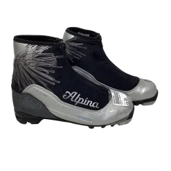 Used Alpina Womens NNN XC Ski Boots Black W 05-05.5 / JR 03.5-04