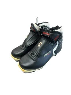 Used Alpina Womens NNN XC Ski Boots Black W 06 / JR 04-04.5