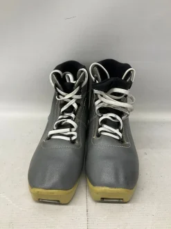 Used Alpina Womens NNN XC Ski Boots Grey W 06 / JR 04-04.5