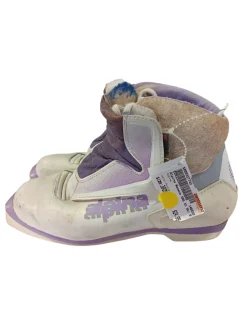 Used Alpina Womens SNS XC Ski Boots Purple W 06.5-07 / JR 4.5-05