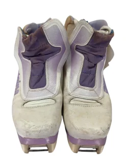 Used Alpina Womens SNS XC Ski Boots Purple W 06.5-07 / JR 4.5-05