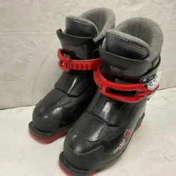 Used Alpina ZOOM Boys DH Ski Boot Black And Red 185 MP - Y12