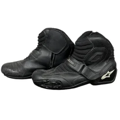 Used AlpineStars Motocross Shoes Adult Black Senior 9.5