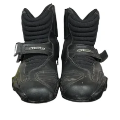 Used AlpineStars Motocross Shoes Adult Black Senior 9.5
