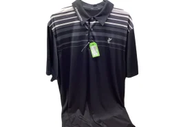 Used Ashworth ASHWORTH POLO S.S. Golf Shirt M Black XL