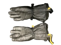 Used AUCLAIR HEATED GLOVES Mens Skis Only Black 220 cm