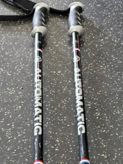 Used AUTOMATIC Mens DH Ski Pole Black 130 cm / 52 in