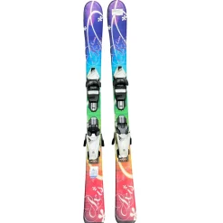 Used AXIS LUNA Girls DH Ski/Binding Purple 110 cm