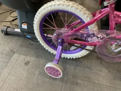 Used BARBIE TRAINING WHEEL BIKE Training Wheel Bike Girls Pink 16"
