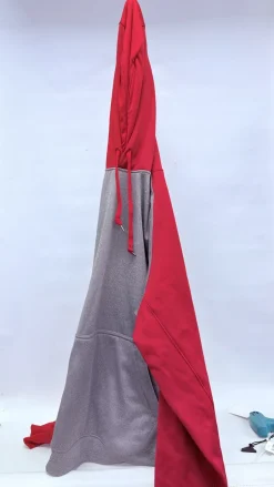 Used BASEBALL HOODIE Other Clothing Red/Grey 2X