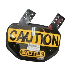 Used Battle Sports CAUTION FOOTBALL BACK PLATE Football Accessory