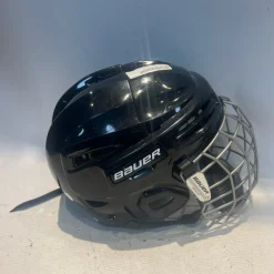 Used Bauer BLACK HELMET Helmet Cage Combo Black SM