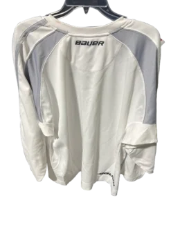 Used Bauer Goalie Jersey Top White MD