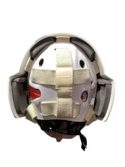 Used Bauer 930 GOALIE MASK Junior Goalie Helmet/Mask White S/M