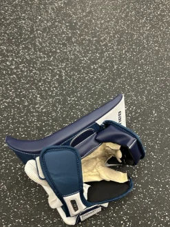 Used Bauer GSX BLKR Junior Goalie Blocker Navy Blue