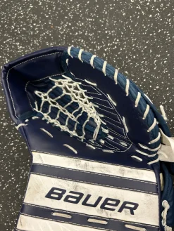 Used Bauer GSX Junior Goalie Catcher Navy Blue