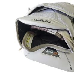 Used Bauer HYPERLITE CATCHER Senior Goalie Catcher White