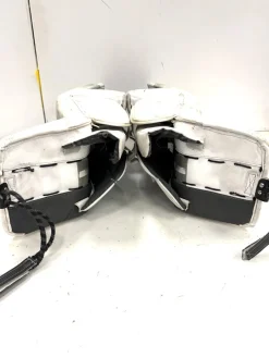 Used Bauer HYPERLITE 2 Goalie Leg Pads Senior White 35"