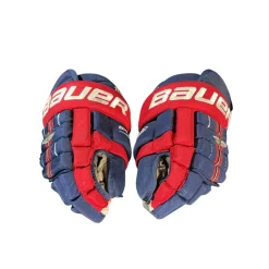 Used Bauer 14IN BAUER BHPRO GLOVES Senior Gloves Navy Blue 14"