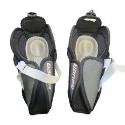 Used Bauer LIL SPORT HOCKEY SG 8INCH Youth Shin Guards Black 8"