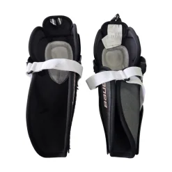 Used Bauer LIL SPORT HOCKEY SHIN GUARDS YTH 10IN Youth Shin Guards Black 10"