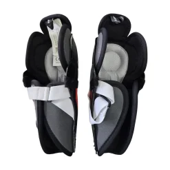 Used Bauer LIL SPORT YOUTH SHIN GUARDS Youth Shin Guards Black 8"
