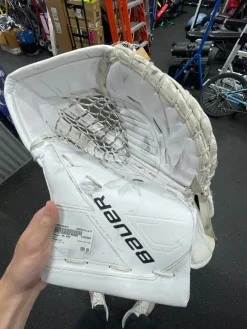 Used Bauer MS PRO Senior Goalie Catcher White