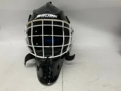 Used Bauer NME5 NON HECC Junior Goalie Helmet/Mask Black Fits all