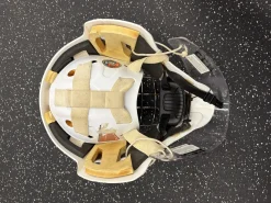Used Bauer NME 3 Senior Goalie Helmet/Mask White One Size