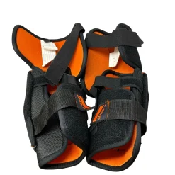 Used Bauer ONE.4 Senior Elbow Pads Black And Orange LG