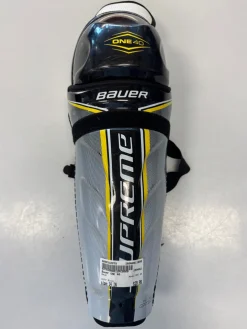 Used Bauer ONE 40 Senior Shin Guards Black 14"