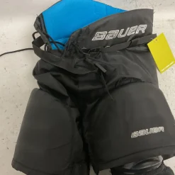 Used Bauer PRODIGY BOTTOM SET Youth Pant Black And Carolina Blue LG