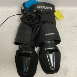 Used Bauer PRODIGY BOTTOM SET Youth Pant Black And Carolina Blue LG