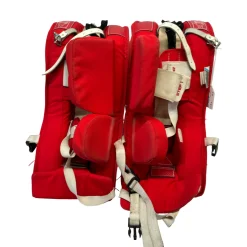 Used Bauer PRODIGY Goalie Leg Pads Junior Red 24"