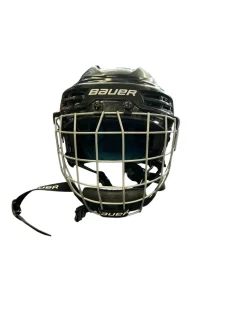 Used Bauer PRODIGY WITH CAGE Helmet Cage Combo Black SM