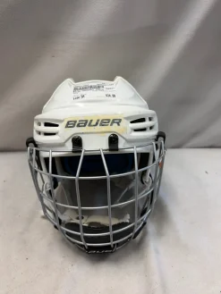 Used Bauer PRODIGY YOUTH Helmet Cage Combo White SM
