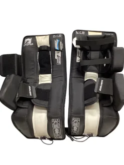 Used Bauer PRODIGY YTH LEGS Goalie Leg Pads Youth White 26"