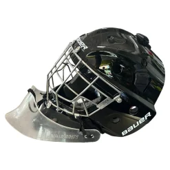 Used Bauer PROFILE 940X Junior Goalie Helmet/Mask Black SM