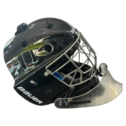 Used Bauer PROFILE 940X Junior Goalie Helmet/Mask Black SM