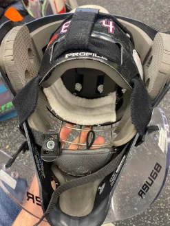 Used Bauer PROFILE 940X Junior Goalie Helmet/Mask Black One Size