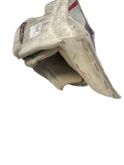 Used Bauer REACTOR Senior Goalie Blocker White/Red/Navy