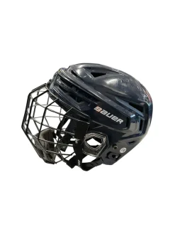 Used Bauer RE-AKT 150 S Helmet Cage Combo Navy Blue SM