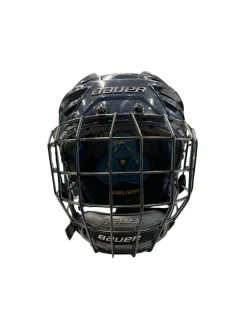 Used Bauer RE-AKT 150 S Helmet Cage Combo Navy Blue SM