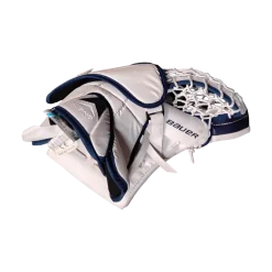 Used Bauer R5000 Goalie Leg Pads Junior Royal Blue 28