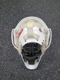 Used Bauer 940 Senior Goalie Helmet/Mask White MD