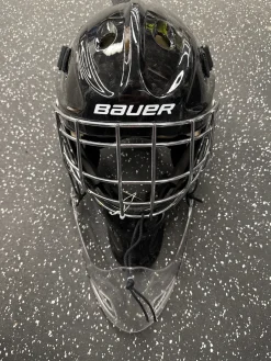 Used Bauer Senior Goalie Helmet/Mask Black One Size