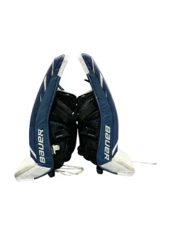 Used Bauer S190 31 +1 Goalie Leg Pads Senior White 31"